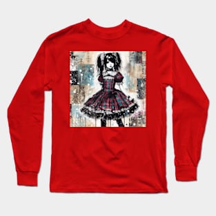 Tartan girl Long Sleeve T-Shirt